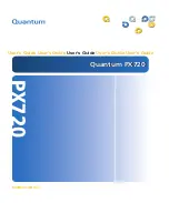 Quantum PX720 User Manual предпросмотр