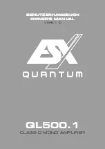 Preview for 1 page of Quantum QL500.1 Owner'S Manual