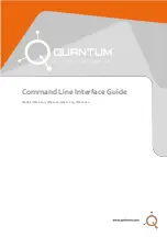 Quantum QN-H-220 Command Line Interface Manual preview