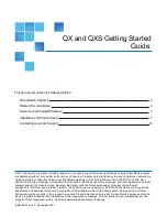 Предварительный просмотр 1 страницы Quantum QX Series Getting Started Manual