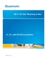 Предварительный просмотр 1 страницы Quantum QXS 12G Series Site Planning Manual