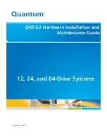 Preview for 1 page of Quantum QXS G2 Series Hardware Installation And Maintenance Manual