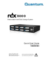 Предварительный просмотр 1 страницы Quantum RDX 8000 Quick Start Manual