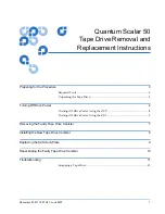 Предварительный просмотр 1 страницы Quantum Scalar 50 Replacement Instructions Manual