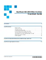 Preview for 1 page of Quantum StorNext AEL500 Essentials Manual