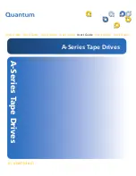 Предварительный просмотр 1 страницы Quantum Tape Drives A-Series User Manual