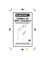 Quantum Turbo SC Slim Compact Operating Instructions Manual preview