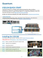 Preview for 1 page of Quantum VS2124 Quick Start Manual