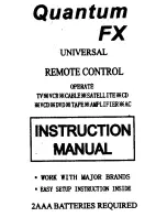 Предварительный просмотр 1 страницы QuantumFX universal Instruction Manual