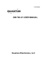 Preview for 1 page of QUANTUN QM-790-U1 User Manual