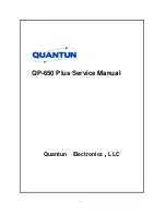 Preview for 1 page of QUANTUN QP-650 Plus Service Manual