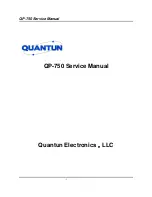 QUANTUN QP-750 Service Manual preview