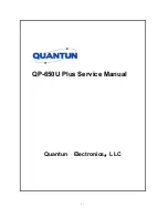 Preview for 1 page of QUANTUN QP650U Plus Service Manual