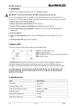 Preview for 4 page of Quark-Elec QK-A015-TX Manual