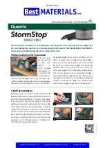 Quarrix StormStop Installation Instructions Manual preview