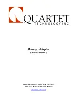 Quartet Battery Adapter Owner'S Manual preview