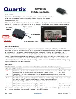 Quartix Tripcounter TCSV10-3G Installation Manual preview