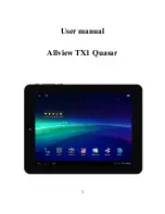 Preview for 1 page of Quasar Allview TX1 User Manual