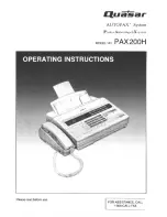 Quasar Autopax PAX200H User Manual preview