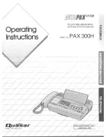 Quasar Autopax PAX300H User Manual preview