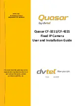 Предварительный просмотр 1 страницы Quasar CF-3211 User And Installation Manual