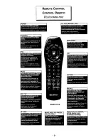 Preview for 2 page of Quasar EUR511516 Quick Reference Manual