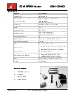 Предварительный просмотр 2 страницы Quasar GSM-Q2403 Manual