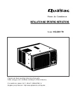 Quasar HQ-2081TH Installation And Operating Instructions Manual предпросмотр