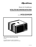 Предварительный просмотр 1 страницы Quasar HQ-2244UH Installation And Operating Instructions Manual