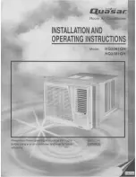 Quasar HQ2061QH Installation And Operating Instructions Manual предпросмотр