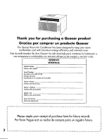 Preview for 2 page of Quasar HQ2200PH Installation And Operating Instructions Manual