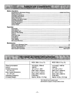 Preview for 3 page of Quasar MQS1085 Operating Instructions Manual