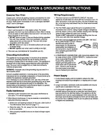 Preview for 5 page of Quasar MQS1087 Operating Instructions Manual