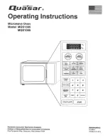 Preview for 1 page of Quasar MQS1095 Operating Instructions Manual