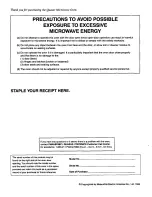 Preview for 2 page of Quasar MQS1095 Operating Instructions Manual