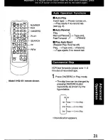 Preview for 21 page of Quasar OmniVision VHQ-401 User Manual