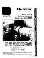 Quasar Omnivision VHS VV-1330S Operating Instructions Manual preview