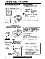 Preview for 24 page of Quasar Palmcorder VM-D100 User Manual