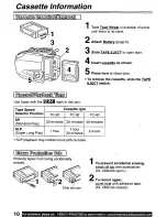 Предварительный просмотр 10 страницы Quasar Palmcorder VM-D101 User Manual