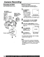 Preview for 14 page of Quasar Palmcorder VM-D101 User Manual