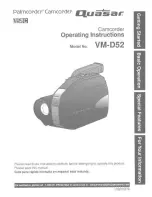 Quasar Palmcorder VM-D52 User Manual preview