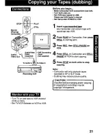 Preview for 21 page of Quasar Palmcorder VM-D52 User Manual