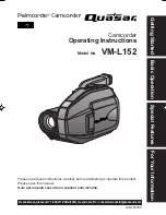 Quasar Palmcorder VM-L152 Operating Instructions Manual preview