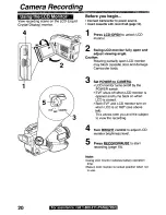 Preview for 20 page of Quasar Palmcorder VM-L450 User Manual