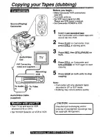 Preview for 28 page of Quasar Palmcorder VM-L450 User Manual