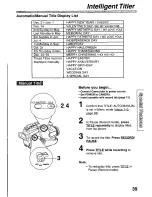 Preview for 39 page of Quasar Palmcorder VM-L450 User Manual