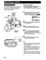 Preview for 34 page of Quasar Palmcorder VM-L458 User Manual