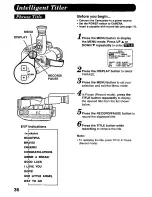 Preview for 36 page of Quasar Palmcorder VM-L458 User Manual