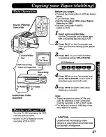 Preview for 37 page of Quasar Palmcorder VM-L458 User Manual