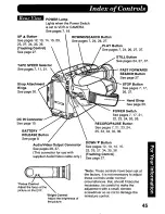 Preview for 45 page of Quasar Palmcorder VM-L458 User Manual